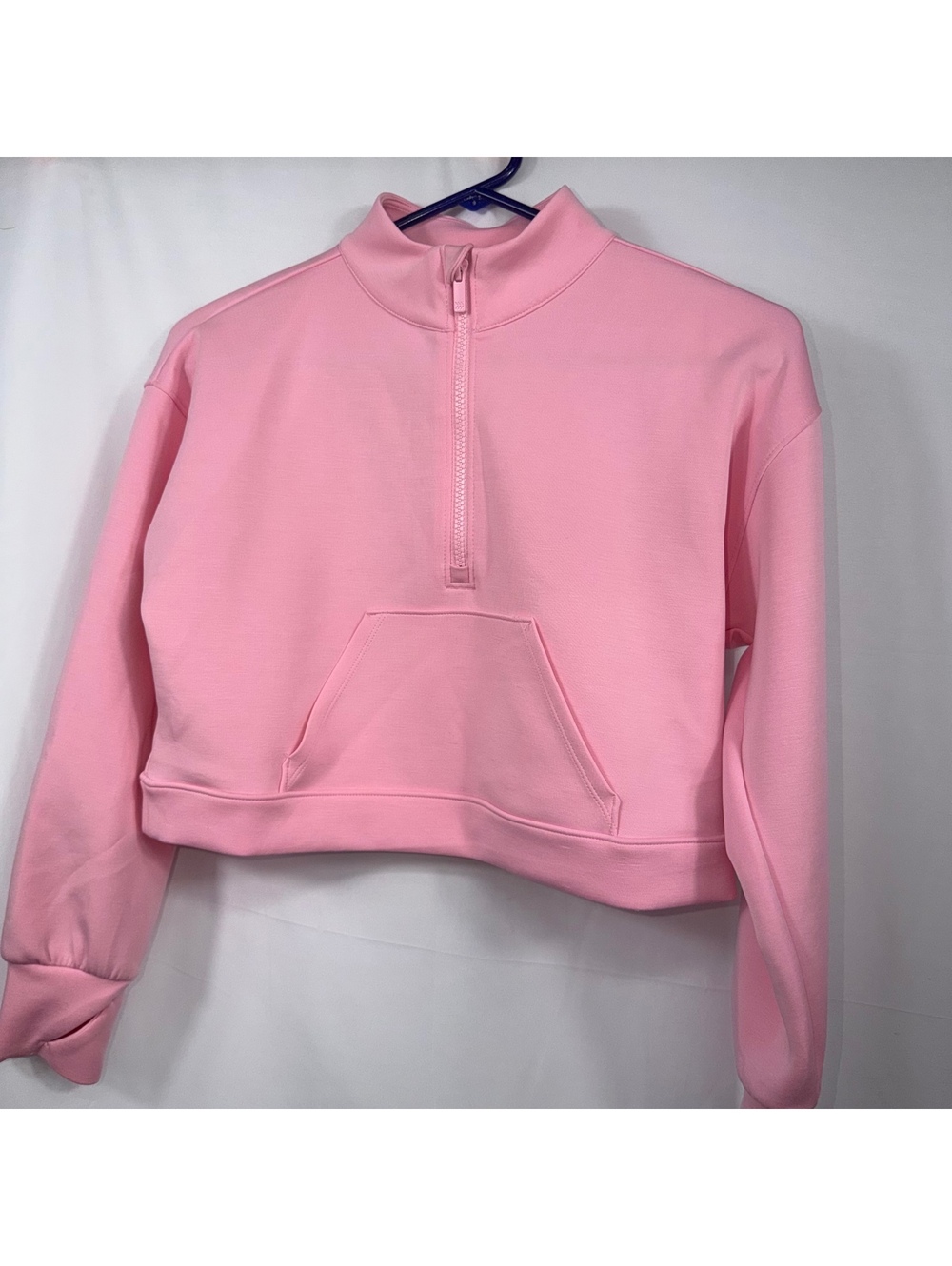 All in Motion Girls 10/12 Pink Quarter Zip Pullover